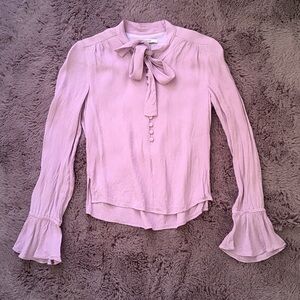 Derek Lam 10 Crosby Lavender Jacquard Blouse